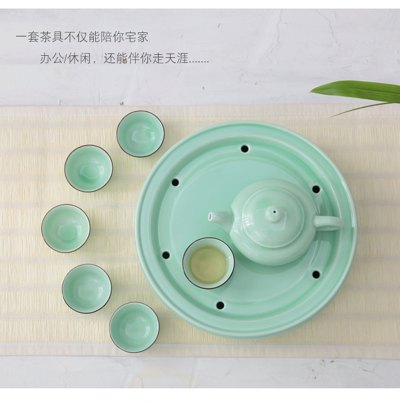 Household, is suing travel tourism ceramic kung fu tea cup suit portable car large gifts gift boxes