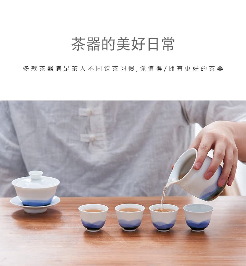 Qiu time household ceramics hand - made kung fu masters cup sample tea cup white porcelain cups contracted a single individual cups cup