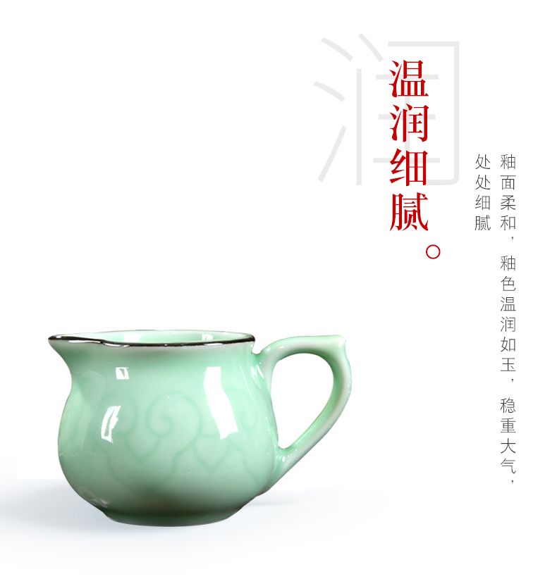 Longquan celadon ceramics kongfu tea tureen household ceramic cups tea bowl three cup small bowl is small