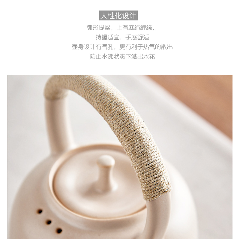 Household ceramics girder teapot open the tea kettle boiled tea, the electric TaoLu ceramic POTS, large - sized large - capacity single pot