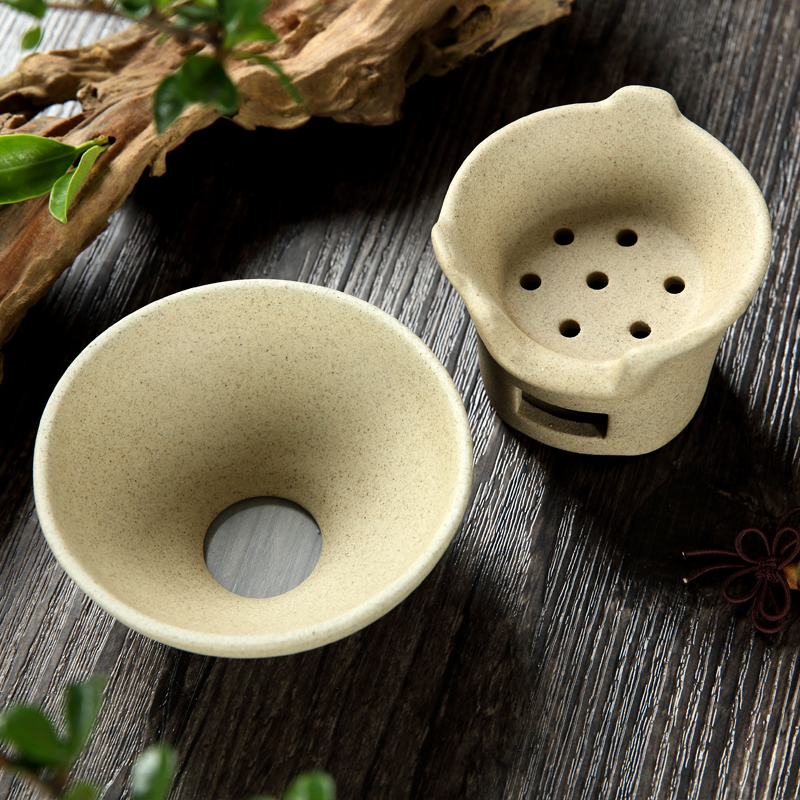 Kung fu tea accessories coarse pottery) tea tea every ceramic tea filter filter lies between tealeaf tea good restoring ancient ways