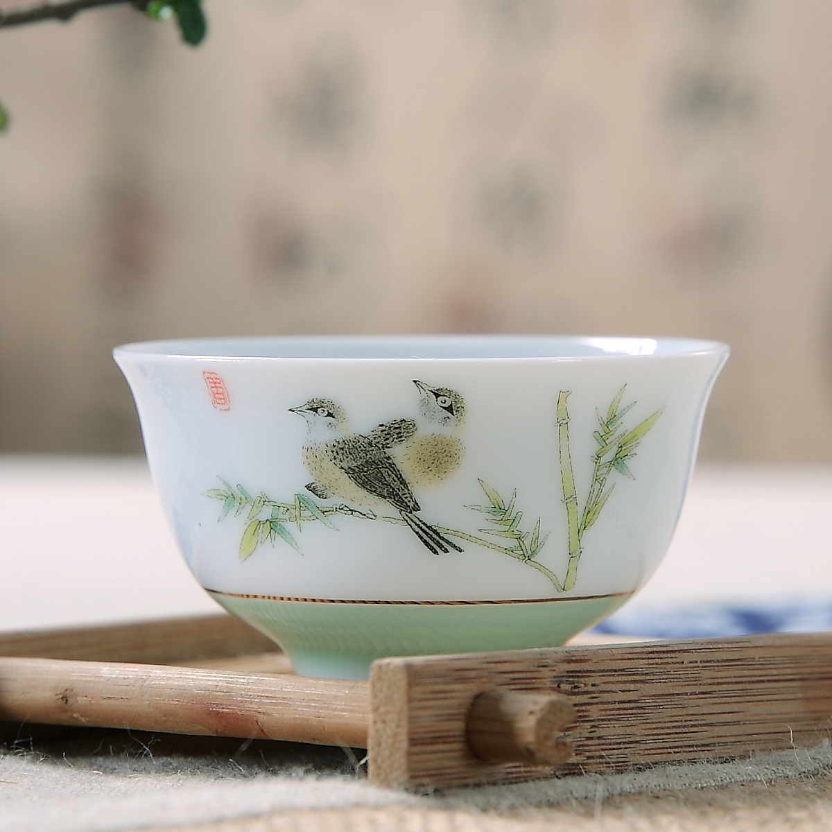 Household utensils small kung fu suit ceramic cups white porcelain sample tea cup 10 only a single cup a cup bowl with porcelain