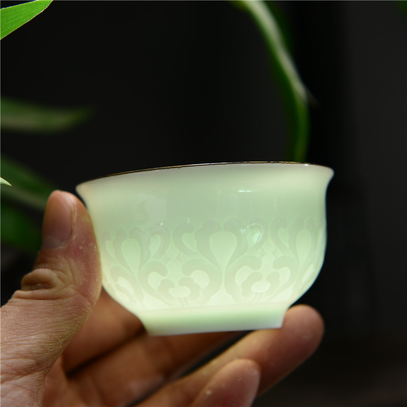 Ceramic kunfu tea tea set large big home for tea cups master single cup tea cup small bowl porcelain lamp cup