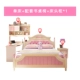 nội thất trẻ em giường 1,5 1,2m giường gói bedroom suite khăn trải giường công chúa cô gái cậu bé hoàng tử kết hợp - Giường
