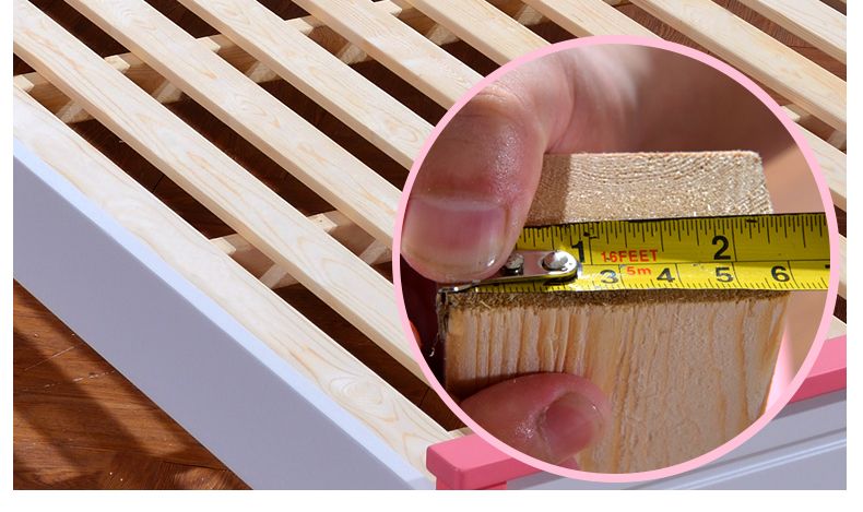 Tất cả các giường rắn giường gỗ trẻ em gái công chúa màu hồng 1,2 m 1,5 phòng ngủ đơn, phòng trọn gói kết hợp đồ nội thất cho trẻ em - Giường giá giường tầng sắt