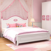 Childrens bed princess bed simple solid wood childrens furniture girl bed girl single bed bedroom suite set