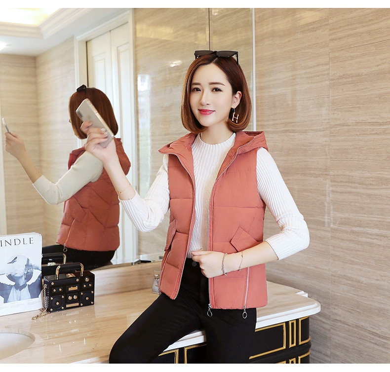 Áo vest nữ mùa thu đông mới, phiên bản ngắn của Hàn Quốc áo khoác bò nữ