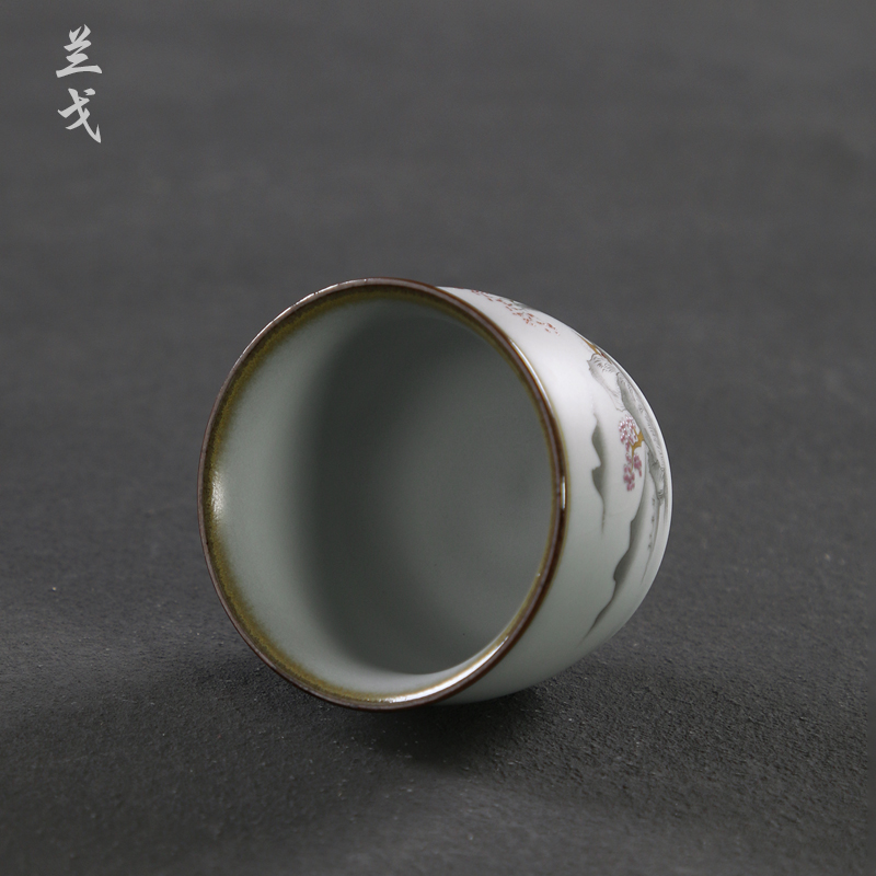 Having your up tea cups household porcelain ceramic bowl with single cup tea accessories sample tea cup kung fu master CPU