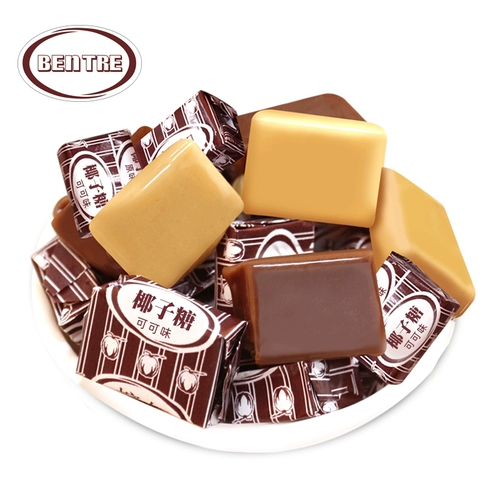 Специальность Вьетнама Bentre Original Cocoa Кокосовое кокосовое кокосовое кокосовое кокосовое орех 200 граммов старой конфеты с сетью красные закуски с конфетами
