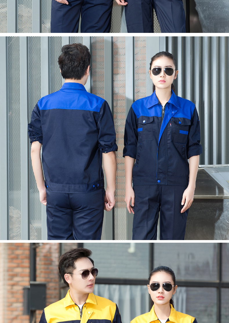 Mùa xuân và mùa thu áo dài tay phù hợp với nam lao động bảo hiểm nhà máy quần áo rửa xe sửa chữa tự động sửa chữa xưởng áo yếm shop đồ nam đẹp