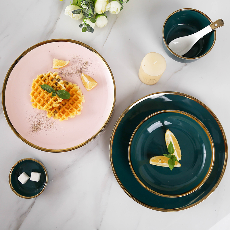 Light the key-2 luxury of up phnom penh Nordic household ceramic bowl dishes individual creative move rice soup bowl large web celebrity tableware ins