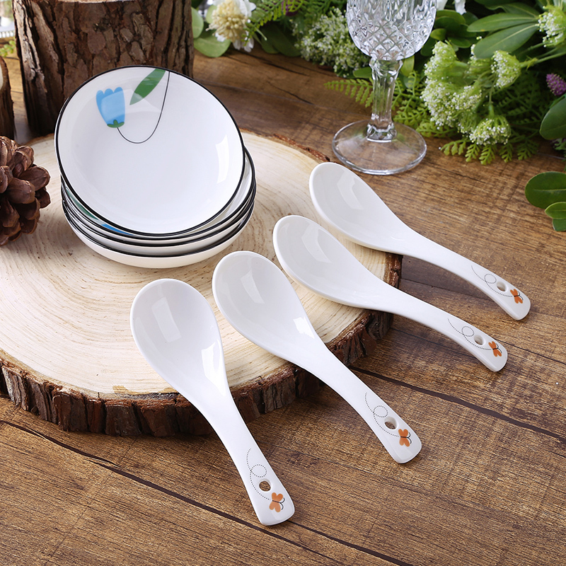 The Secret garden ceramics tableware dishes suit household of 4 Chinese ipads porcelain tableware suit dishes chopsticks combination