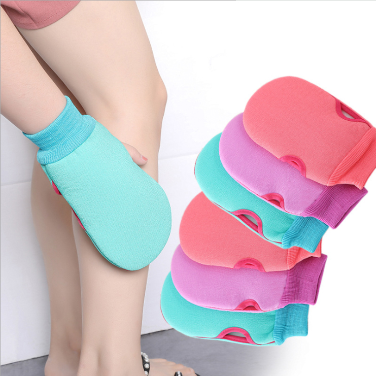 Korean color bath towel soft double-sided strong decontamination muddy gloves thick rub-free bath rub back towel