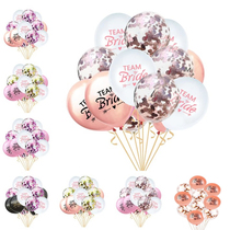 Creative Wedding Party Balloon Decoration Team Bride bridal bridesmaid team Girlfriends Group Scene Arrangement Supplies