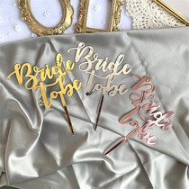 European and American Wind Girlfriend Bride single party Birde To Be Cake cake plug-in sweet table decoration cards