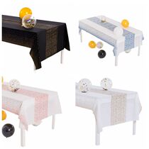 Birthday Party Decorations PEVA Table Cloth Holiday Get-together Disposable Table Buu-Style Waterproof Oil Free and Wash Table Cloth
