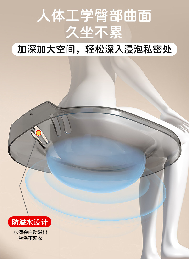 Биде 男女士专用孕妇科洗屁屁股神器电动免蹲带底座痔疮洗pp月子坐浴盆 Micro/fashion