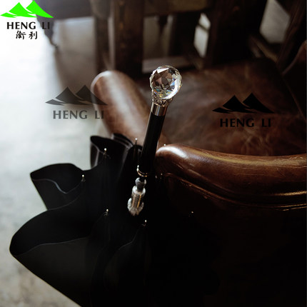 衡利 创意水晶头权杖伞长柄晴雨伞男女小时代