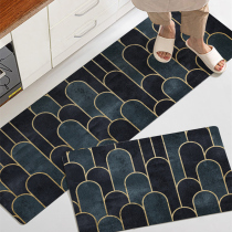 ins wind kitchen floor mat pvc non-slip and oil-proof can be wiped clean-free dirt-resistant Nordic long mat can be cut carpet