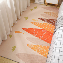 ins wind bedroom bedside blanket lovely girl heart room bed down floor cushion small rug strip home net red mat