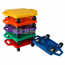 Early Education kindergarten childrens sensory equipment plastic four-wheeler connected injection molding scooter plastic four-wheeler