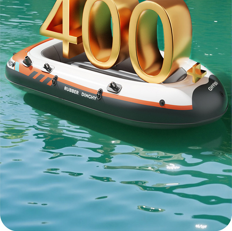 Рыболовное судно 皮画艇充气船加厚橡皮艇折叠钓鱼船路亚艇户外漂流小船野钓捕鱼船