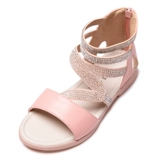 Летние модные сандалии, детская обувь для принцессы, из натуральной кожи, коллекция 2021, мягкая подошва, подходит для подростков