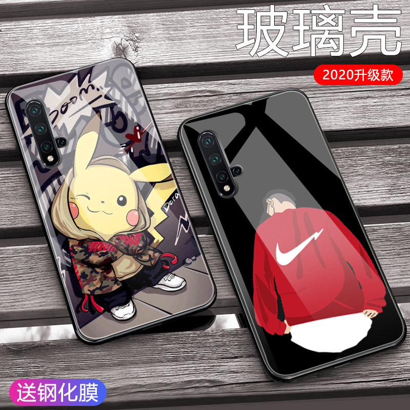 Huawei Nova5Pro mobile phone protects the shell of nova5i shell nova5i glass nova5 tide nova mirror por creative nvoa personality male novo custom p