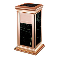 South black gold square Royal ash bucket corridor trash can lobby hotel trash GPX-8AX H