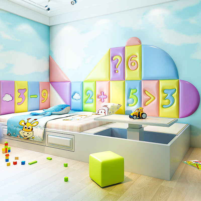 стеновые панели в интерьере детской комнаты. мягкая стеновая панель для детской. пластиковые панели для детской комнаты. декор стен в детской. мягкая комната для детей.