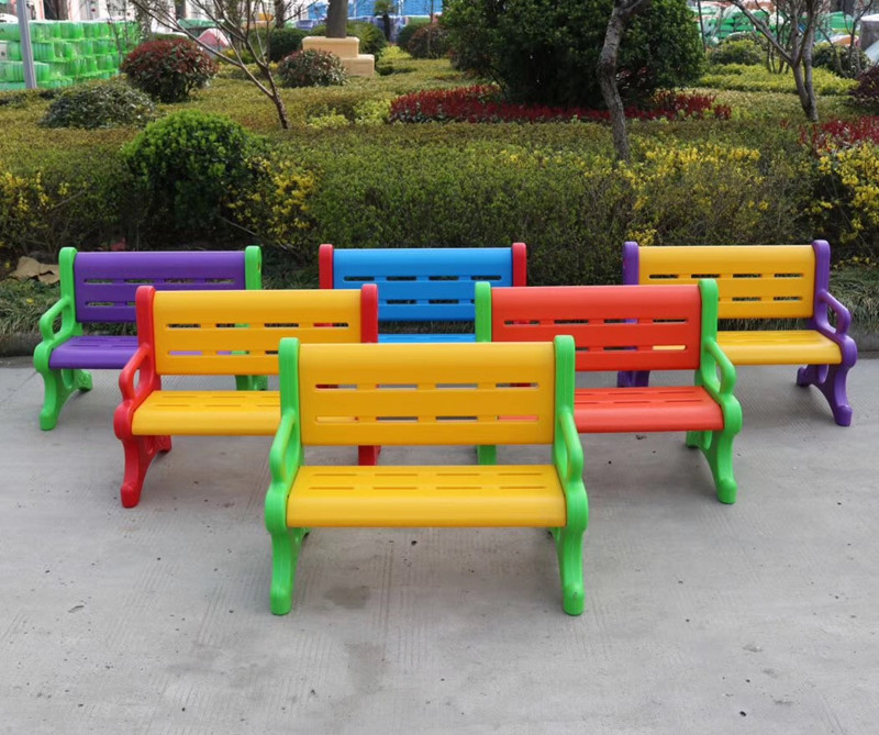 Children Plastic Casual Chairs Strip Stools Kindergarten Chairs Plastic Learning Handmade Baby Safe Leaning Back Chairs