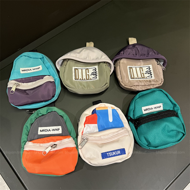 New Travel Mini Backpack Suitable for Apple, Huawei, Oppo, Vivo, Xiaomi Phone Cases, Cute Mini Coin Purse, Earphone Bag, Lipstick Bag, Key Bag, Creative and Personalized Storage, Portable Pendant, Trendy