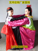 Custom drama props 2021 new folk two children and old man wrestling props dragon and lion dance