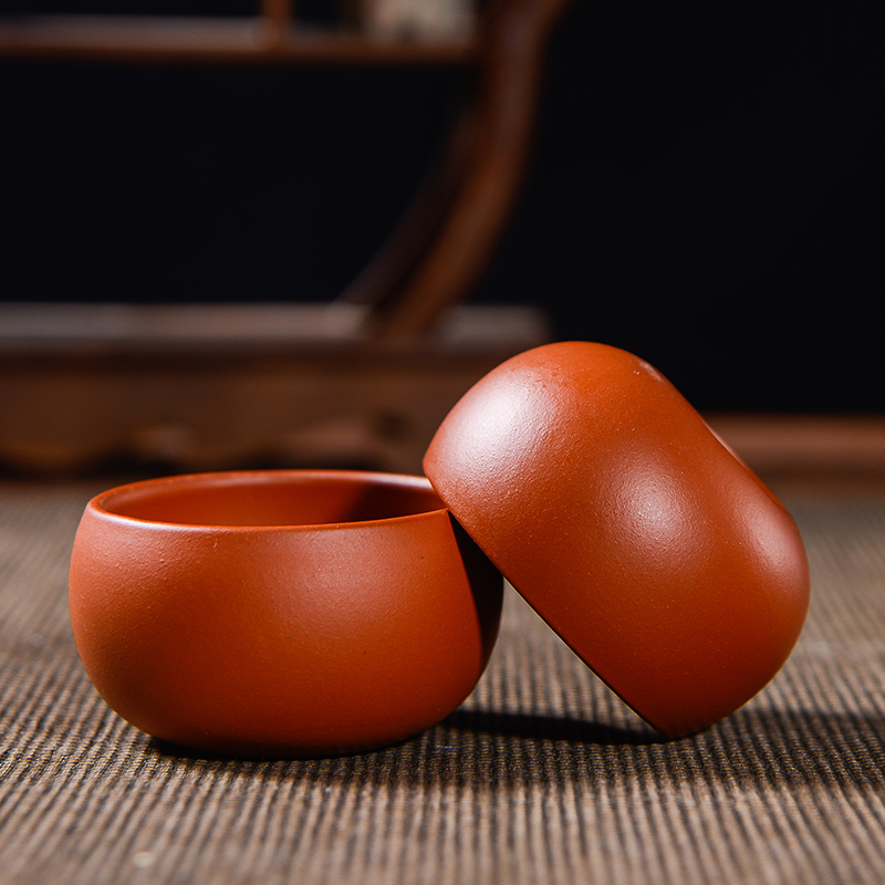 Yixing undressed ore purple sand cup cup bowl sample tea cup ceramic tea set small cup master cup individual cup of tea by hand