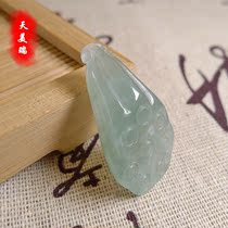 Natural old pit A cargo Jade Jade Lotus mens and womens pendants accessories couple jade pendant ladies necklace pendant