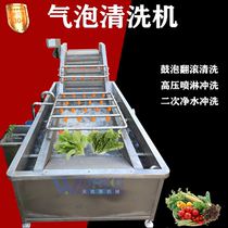 Commercial fruit and vegetable cleaning machine clean vegetable cleaning processing equipment pepper cleaning air-drying line leafy vegetable cleaning machine