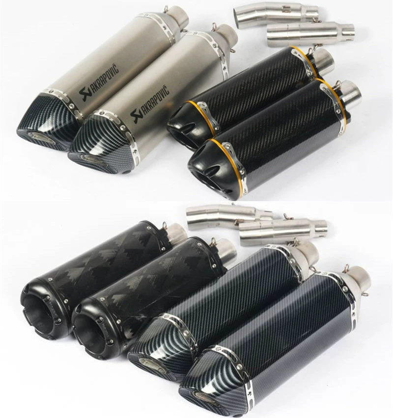 Honda Wasp CB900 Wasp 919 sửa đổi ống xả anh em Scorpio sợi carbon ống xả đuôi họng ống - Ống xả xe máy