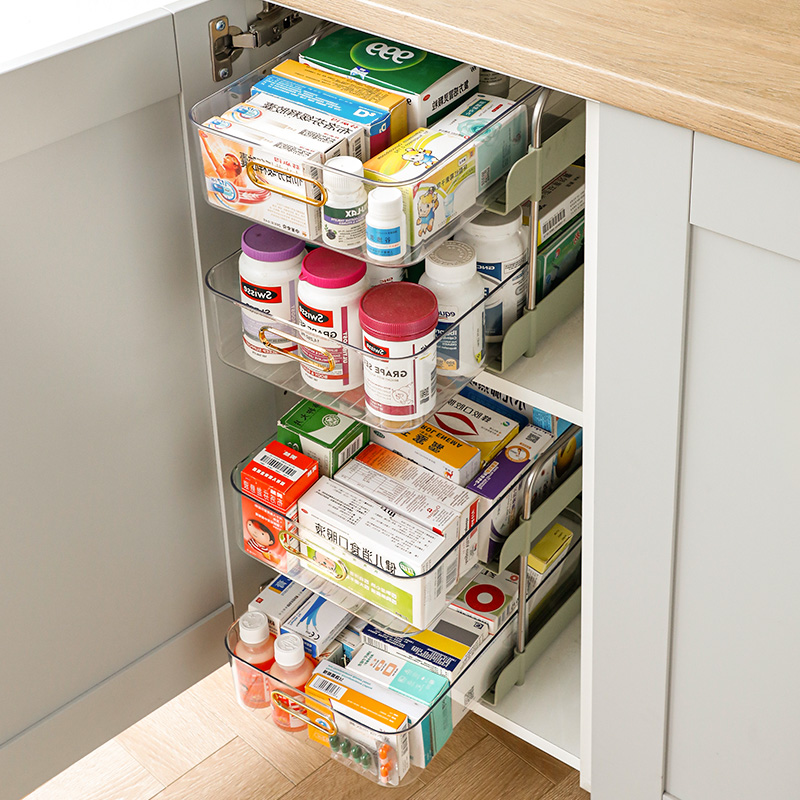 Drawer Size Drug Storage Box Multilayer Drug Shelve Company Home Medicine Box Home Clothing Desktop Cabinet-Taobao