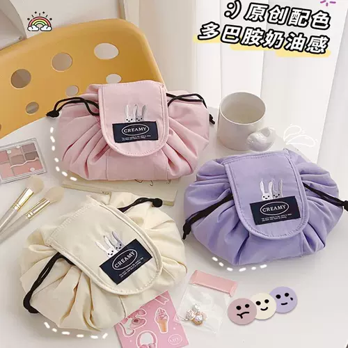 Косметичка, портативная вместительная и большая сумка через плечо, сумка для хранения для путешествий, на шнурках, коллекция 2023