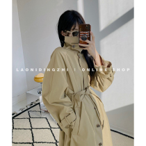 Wei Yanni Santa Rita 2021 Autumn New straight suit collar Korean long sleeve long windbreaker female