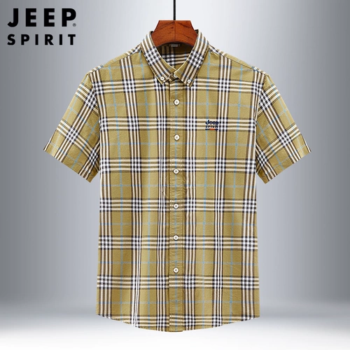 Jeep, модная хлопковая рубашка для отдыха