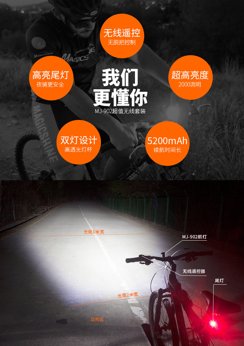 Велосипед, горные супер яркие фары, снаряжение для велоспорта, комплект 