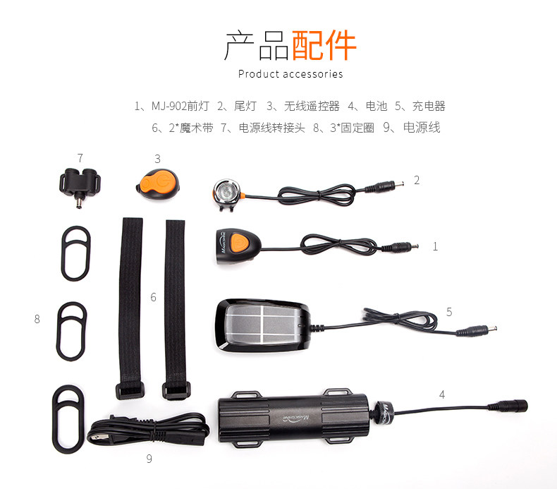 Велосипед, горные супер яркие фары, снаряжение для велоспорта, комплект 