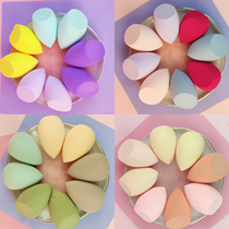 Defective products do not affect the use of beauty eggs 6 sets of chamfered gourd water droplets Wet and dry sponge makeup puff