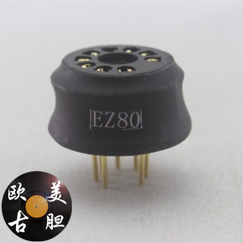 Advanced custom EZ80 to 6Z4 conversion seat Electronic tube plated gold conversion seat