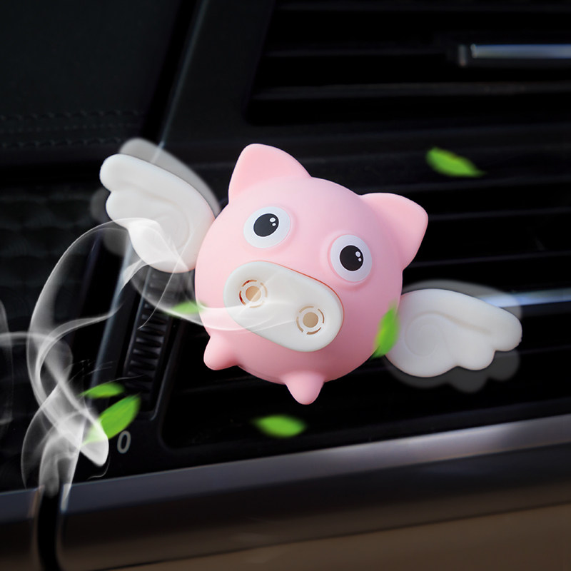 New Car Air Outlet Permalink Cute Creativity 1 4 Inch Sleeve Wrench Pig Mesh Red On-board Pendulum Decoration Air Outlet Fragrant Lavender