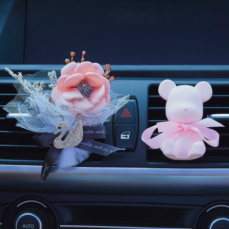 Car Interior Air Outlet Fragrance Clip On-board Creative Pure Handmade Dry Bouquet Aroma water-cooled Air-conditioned Decorations for women