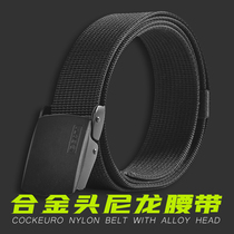 Cold steel alloy head tactical belt inner belt armed belt training military fans outdoor military training belt breathable and wear-resistant