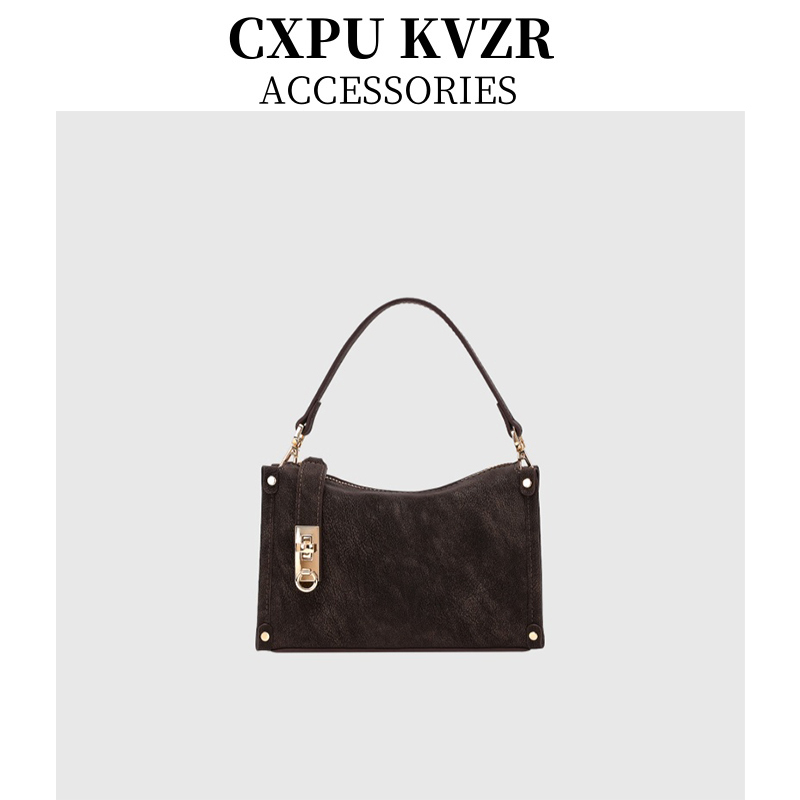 Cxpu Kvzr Retro Luxury High-End Box Bag 2025 New Model Versatile Commuter Handbag Crossbody Bag