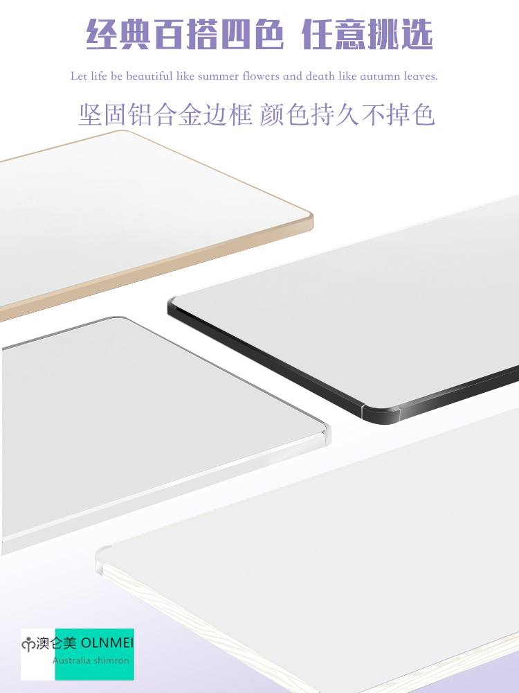 Màn hình cong siêu mỏng tủ quần áo gương đẩy kéo gương đầy đủ chiều dài ẩn tủ quần áo kính thiên văn lắp gương tủ gấp gương - Gương gương soi nhà tắm